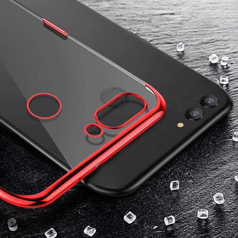 Чехол для Xiaomi Mi 8 Lite прозрачный мягкий силиконовый чехол из ТПУ с покрытием