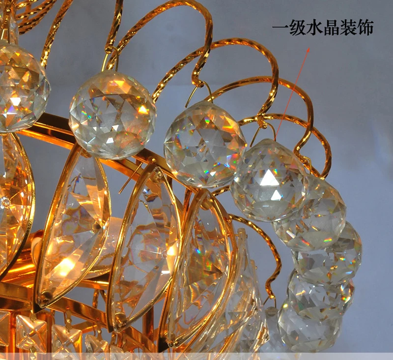 Освещение кристалл Люстры Модные Современные ясно Уотерфорд спираль сфере