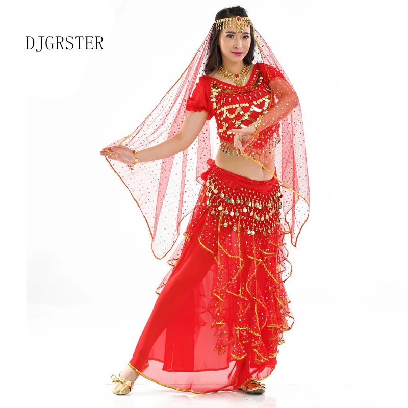 DJGRSTER восточные Танцевальный костюм s danza del vientre набор костюма для танца живота