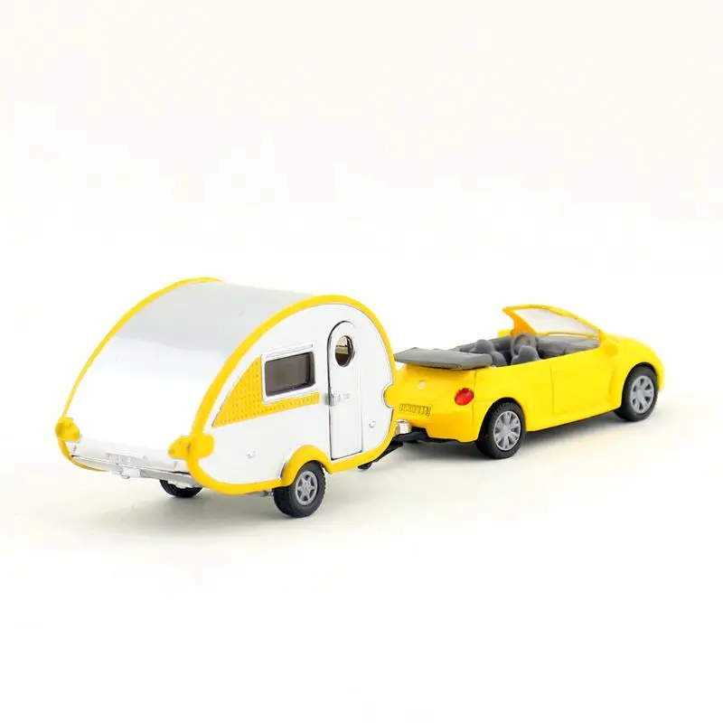 SIKU 1629/литая под давлением металлическая модель/Volkswagen Beetle автомобиль с прицепом/обучающая Игрушечная машина для детского подарка/коллекции/маленького размера