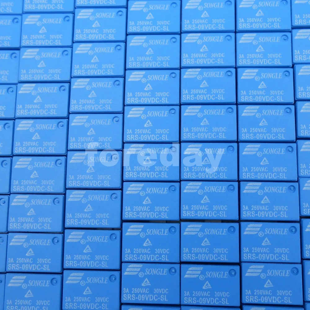 1000 шт., новые оригинальные реле SONGLE, силовое реле SRS PCB, 6 контактов, голубой, 9 В, Φ 1000 шт./лот, 6 P * FD393X1000