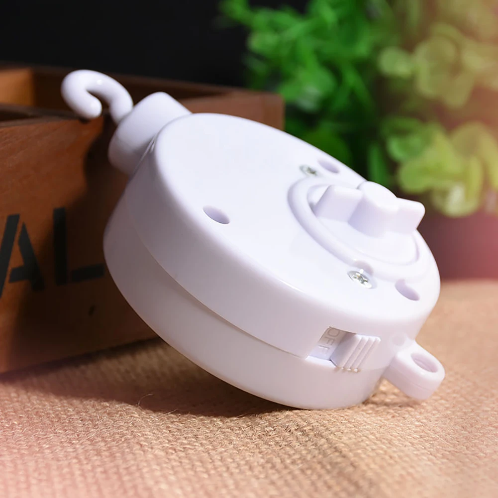 Baby Music Box Rotary Mobile Crib Bed Hanging Bell Wind-up Rotating Clockwork Movement Mobile Music Box Kids Develop Toy Gift