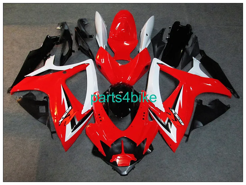 ABS Fairing For SUzuki GSXR600750 2006-2007 GSX R600/750 2006 2007 red red-R and white Black fairings | Автомобили и мотоциклы