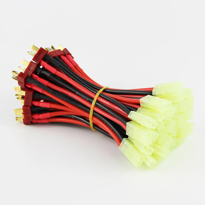 OliYin 100 шт./лот Micro mini Tamiya розетка к T штекеру 14AWG мягкий силиконовый провод