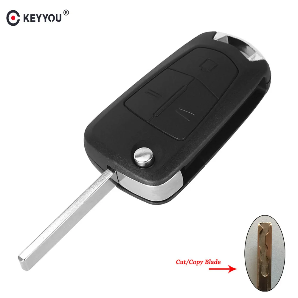 KEYYOU флип автомобиль дистанционного ключа оболочки для Vauxhall Opel Astra Zafira Фронтера Омега Vectra HU100 лезвие чехол для ключей разрезанию