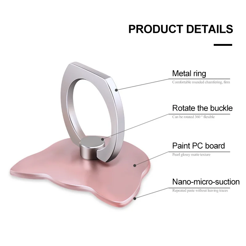 360 Degree Cat Ear Mobile Phone Finger Ring Holder Stand Mount Charging Support Universal Bracket for iPhone Xiaomi iPad Samsung |