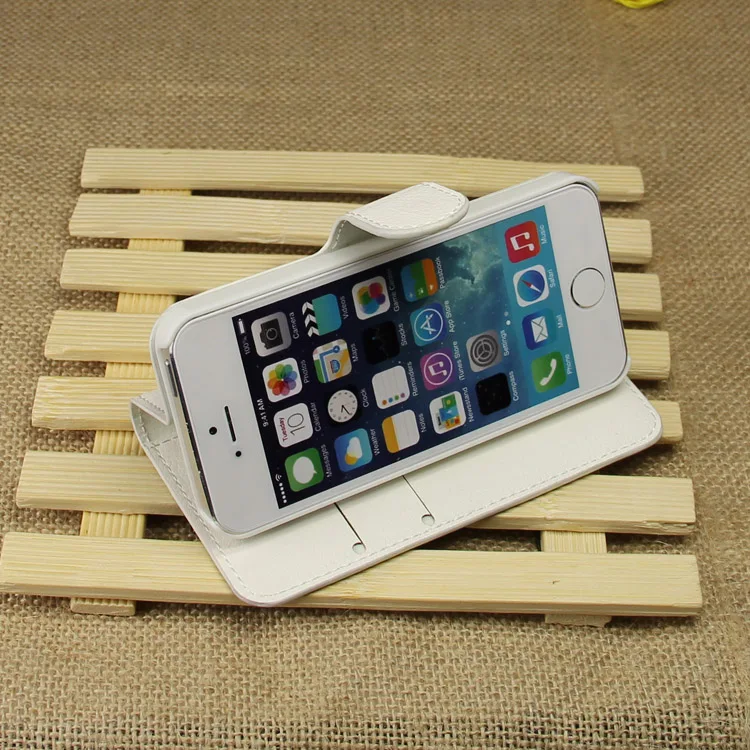Личи шаблон чехол Флип кожаный для Apple iPhone 5 5s модный кошелек Стент iPhone5 5S черный |