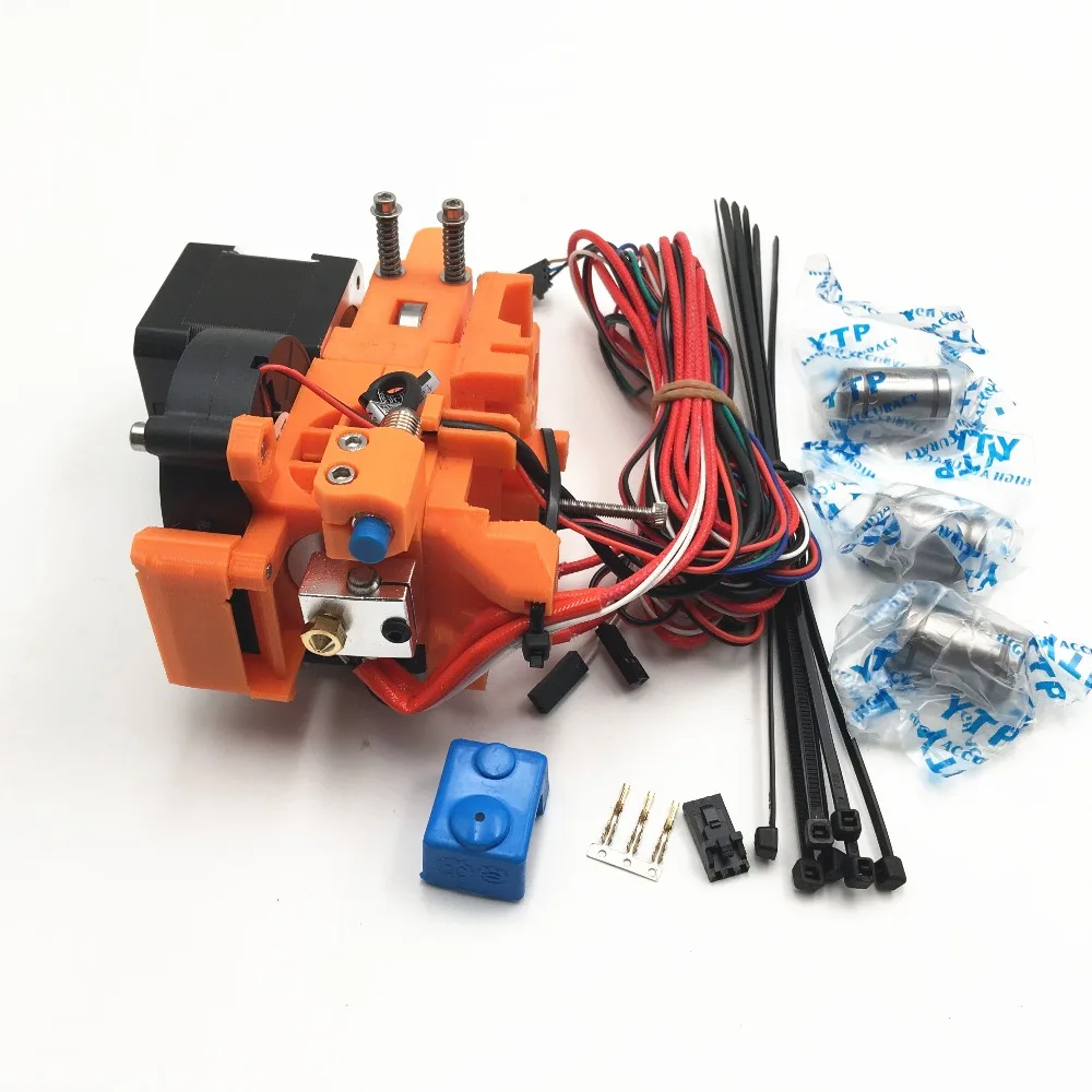1 комплект собран Reprap Prusa i3 MK2 экструдер Полный с Бесплатная силиконовые носки 0 4