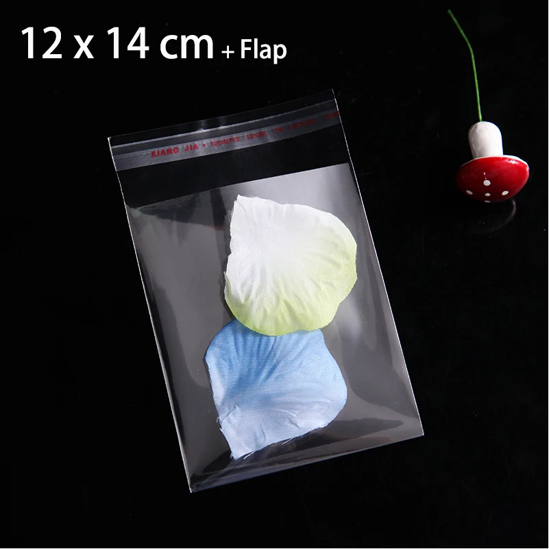 Новинка прозрачный самоклеящийся пластиковый пакет 12x14 см для конфет 400 шт. | Дом и