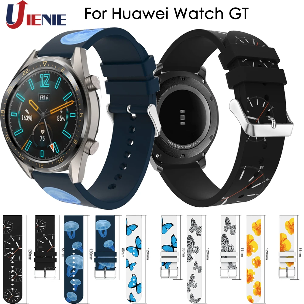 22 мм силиконовый ремешок для часов Huawei Watch GT 2 браслет Samsung Galaxy 46 Gear S3 Смарт часы