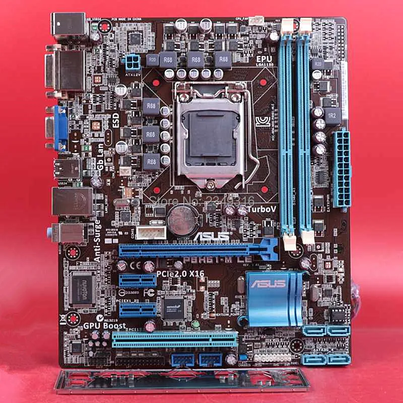 Используется для ASUS P8H61 M LE Socket LGA 1155 DDR3 16GB Поддержка I3 I5 I7 uATX Встроенная десктопная