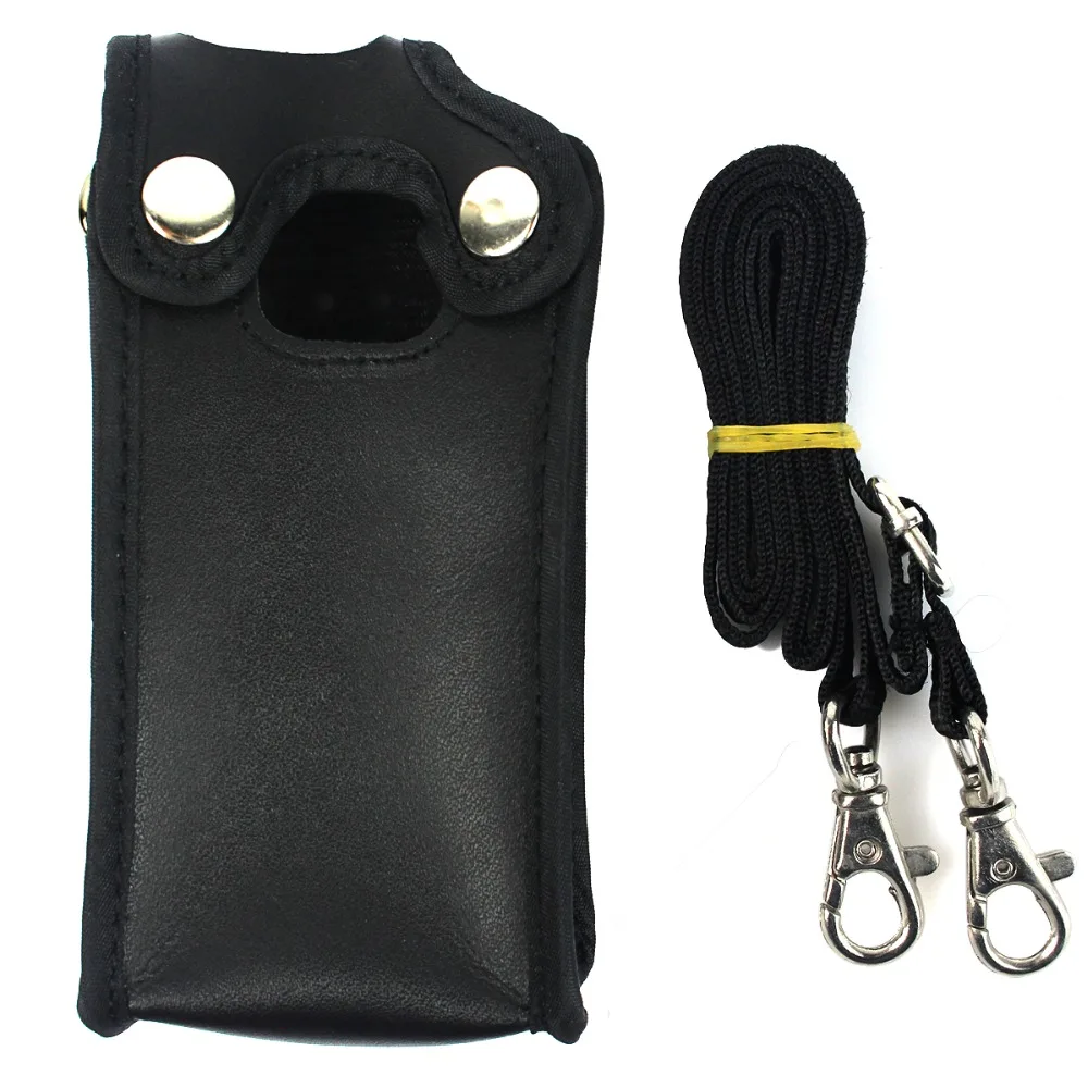 Черный Многофункциональный чехол для портативной рации кожаный Retevis RT8 RT81 DMR