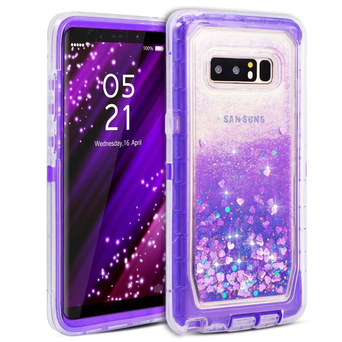 Роскошный Жесткий чехол для samsung Galaxy S9, S8, S10, Note8, Note10 Plus, S10e, S7 edge, чехол, блестящий, противоударный, зыбучий песок, чехол, capa