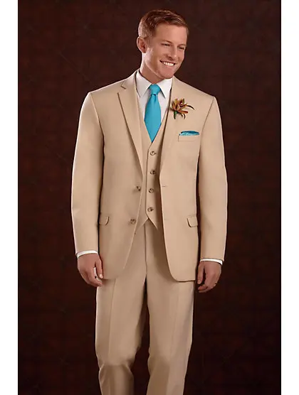 Мужской облегающий костюм цвета хаки смокинг для жениха блейзер выпускного