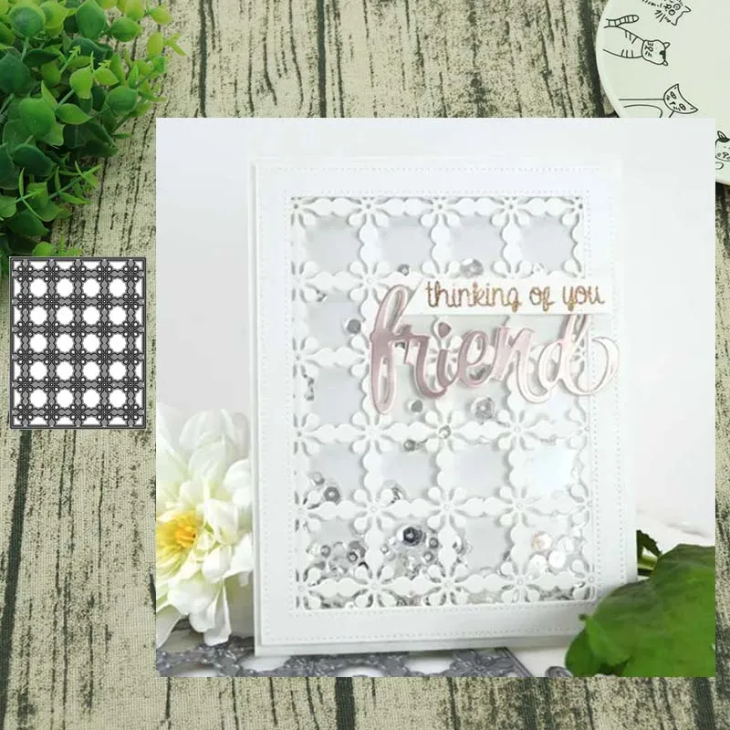 Rectangular background board Metal cutting dies cut die card Scrapbook paper craft knife mould blade punch stencils | Дом и сад