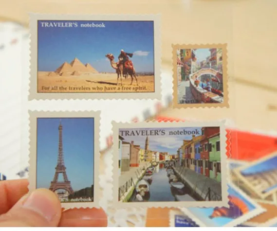 18 наклеек на тему путешествий с изображением мирового мира винтажные наклейки