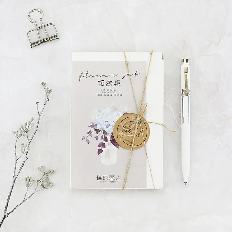 30 шт./лот Красивый букет ваза открытка природный растительный пейзаж