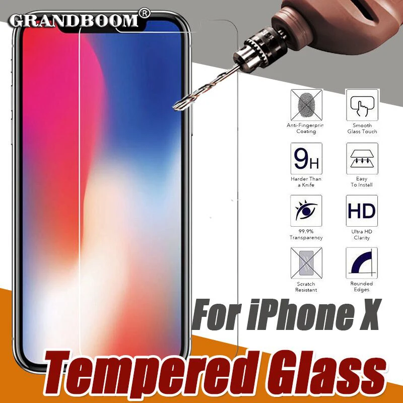 10 шт. закаленное стекло для iPhone 12 Mini 11 Pro Max XS XR X 8 7 6 Plus SE 5 Защитная Пленка премиум