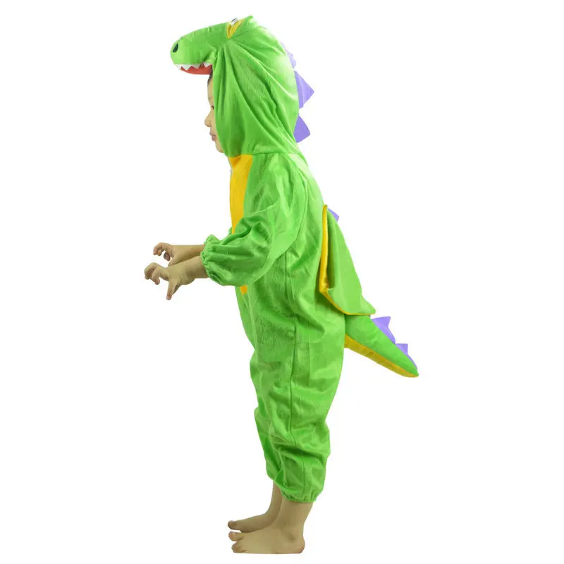 Children Green Dinosaur Costume Kids Boy Girl Animal Cosplay Costumes Jumpsuits Carnival Party Dress Decor Halloween Christmas |