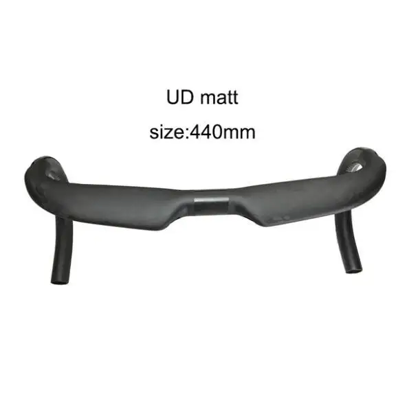matte 440mm UD ультра светильник матовая/глянцевая шоссейный углеродный руль для велосипеда из углеродного волокна, руль для шоссейного велосипеда, руль для велосипеда бар 31,8X400/420/440 мм - Цвет: matte 440mm