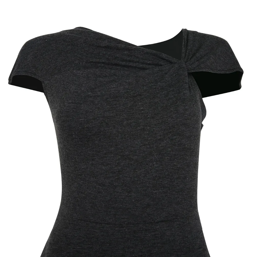 Женское платье карандаш с коротким рукавом и треугольным вырезом размеры S M L XL XXL