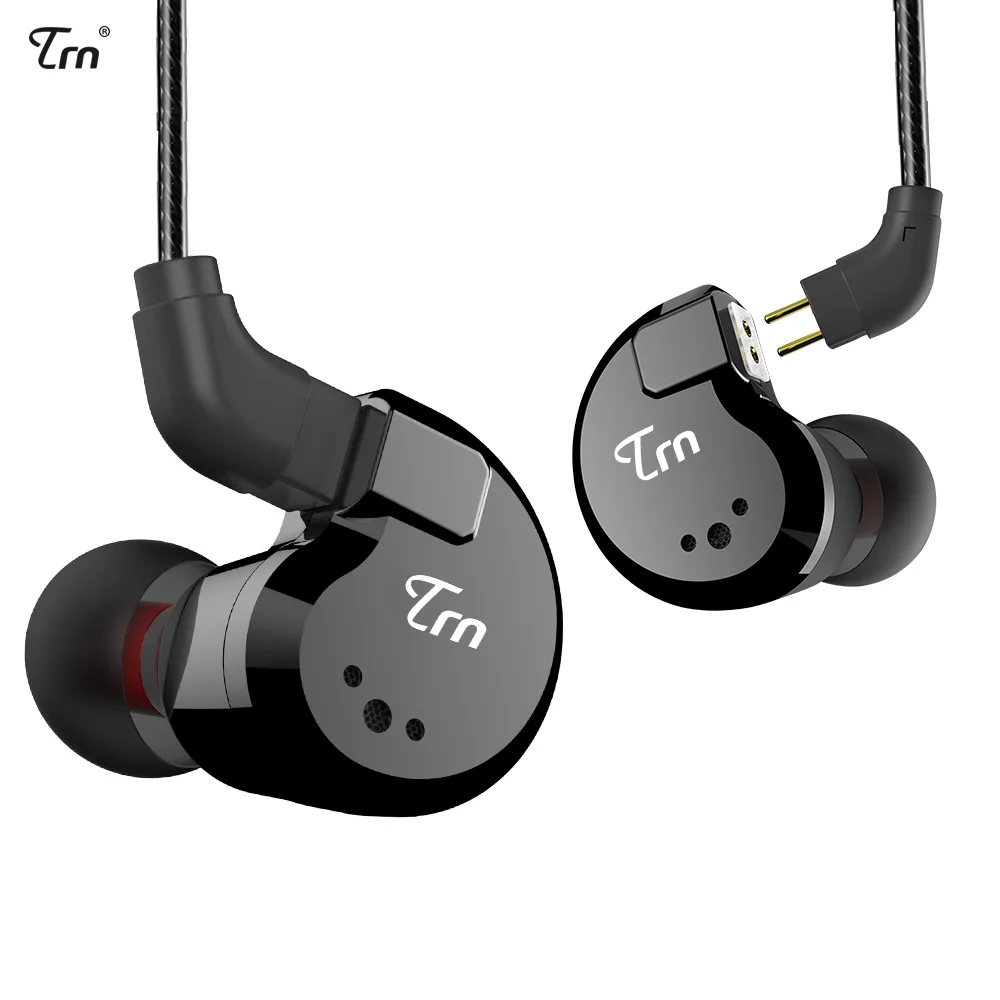 Наушники TRN с гибридной технологией 2DD + 2 BA гарнитура для бега и спорта Hi-Fi монитор