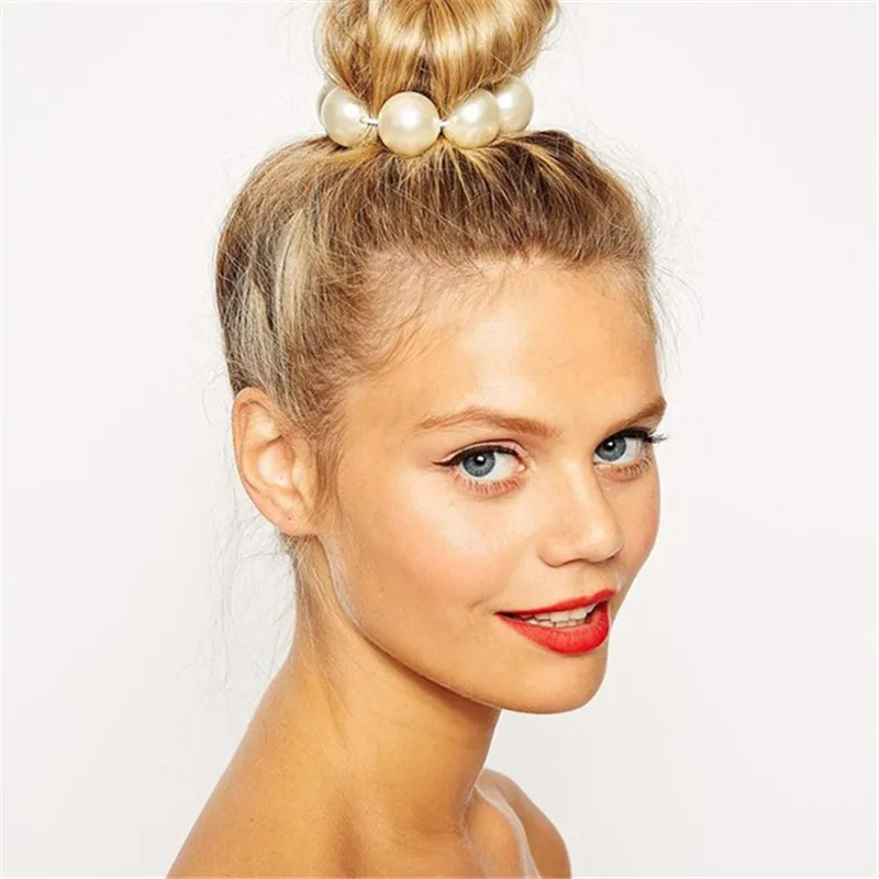 Женская эластичная лента для волос с искусственными жемчужинами| |