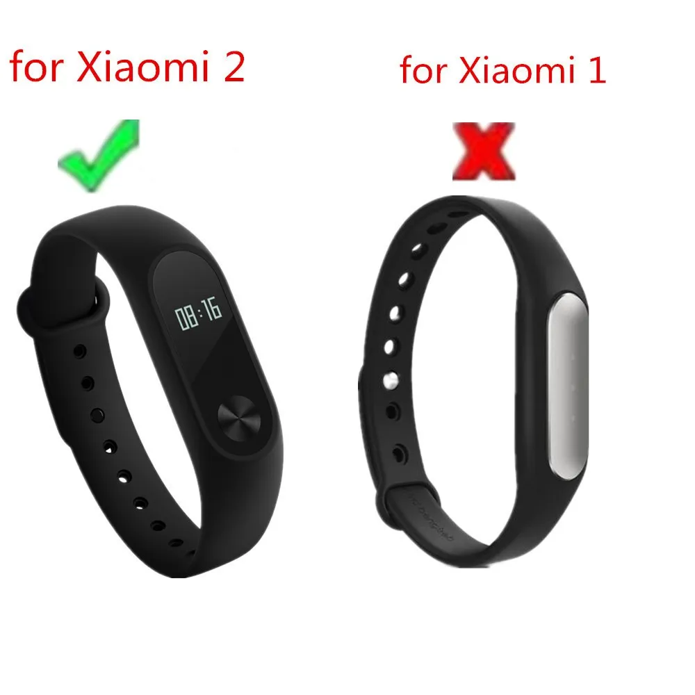 Силиконовый ремешок для Xiaomi Mi Band 2 запасной браслета mi band замены 2|strap clasp|strap hangerstrap