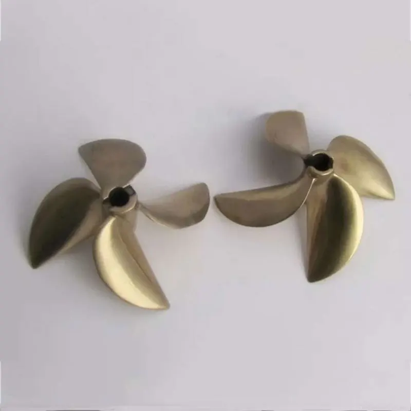 6717 4 лопасти медный Пропеллер для радиоуправляемой гоночной лодки бензиновой