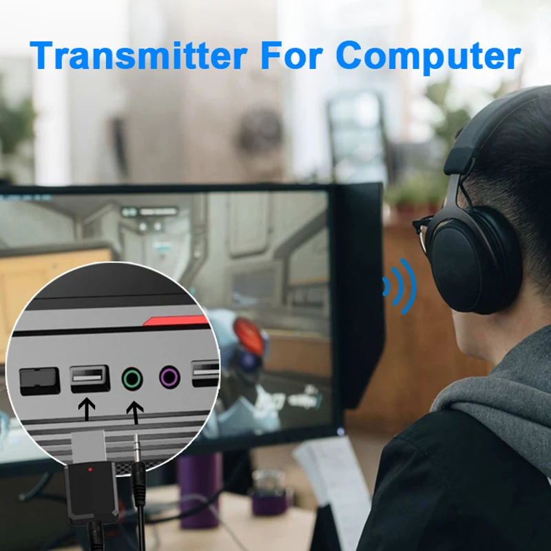 HEVARAL 2 в 1 USB Bluetooth приемник передатчик для наушников ТВ APTX стерео аудио адаптер для автомобиля быстрое подключение мини адаптеры