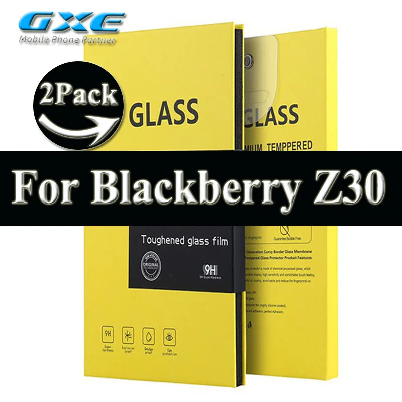 Закаленное стекло gxe(с уровнем твердости 9 H/0.25D/0,26 мм) для Blackberry DTEK50 DTEK60 Q5 Q10 Q20 Q30 Z10 Z20 Z30 Экран протектор пленка 2 шт./лот - Цвет: For Blackberry Z30