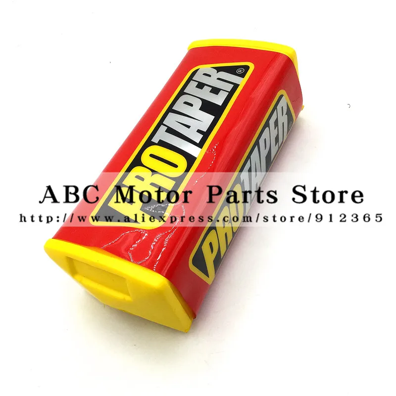 Red-Yw 1-1/" квадратный руль для мотокросса PROTAPER Fat BAR MX ATV Dirt Bike руль Pad - Цвет: Red-Yw