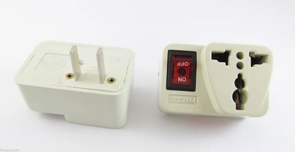 1 шт. вилка адаптера переменного тока с выключателем питания 250 В 10 А|adapter plug|eu auac