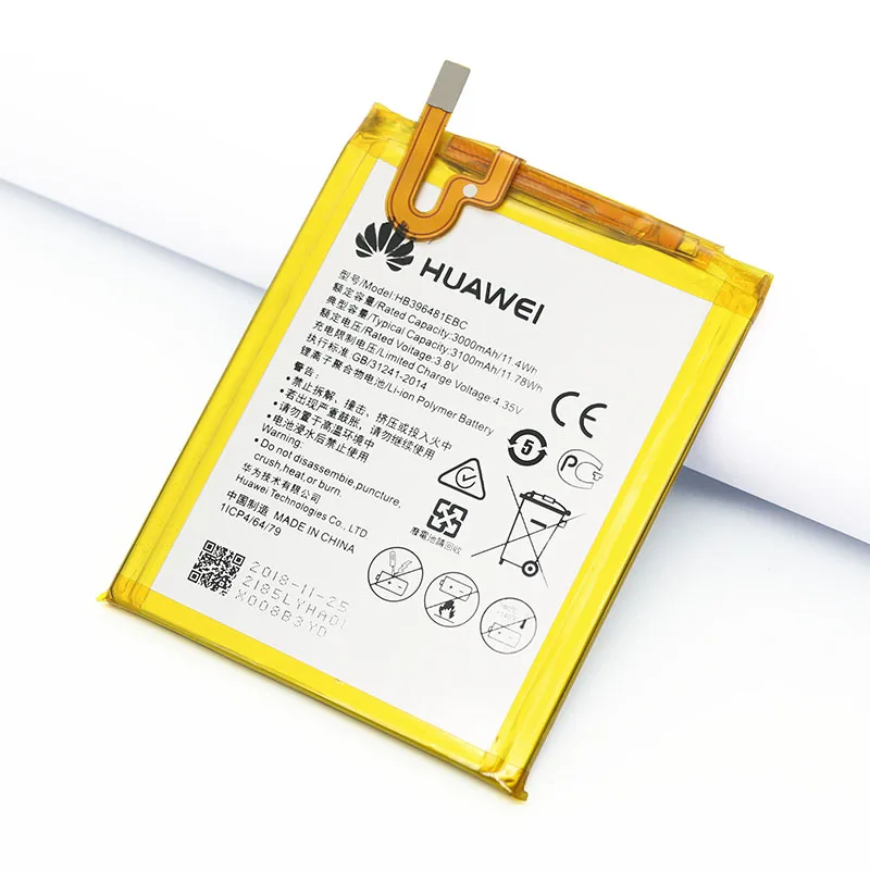 Оригинальный аккумулятор Huawei HB396481EBC для MaiMang 4/ASCEND G7 PLUS/ HONOR 5X/ G8/ G8X RIO L03 UL00/TL00/AL00 3000