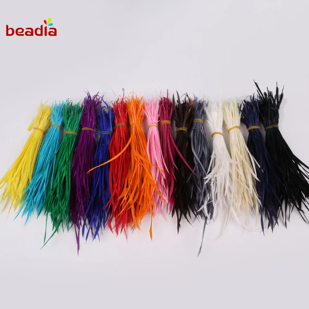 Beadia Новое поступление перья рваные односторонние разноцветные красивые