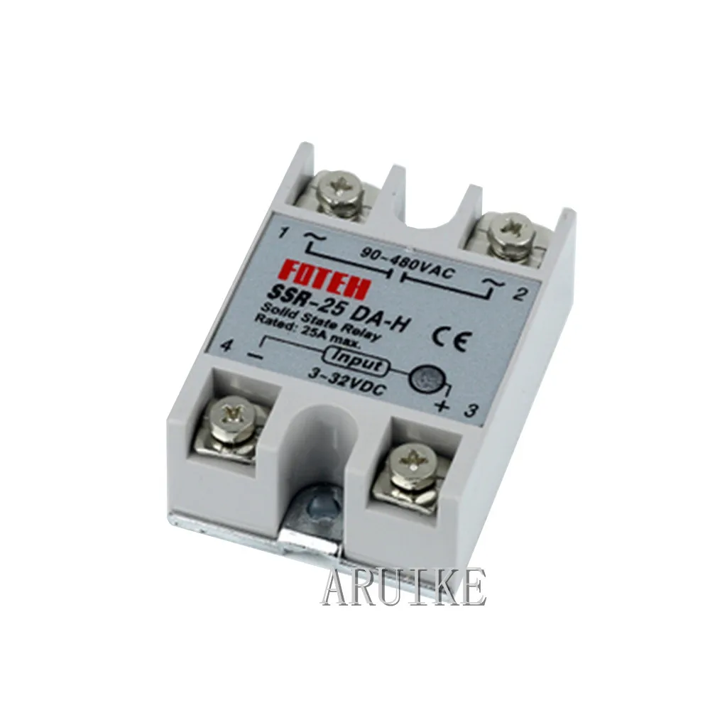 Твердотельное реле SSR-10DA-H 25DA 20DA 15DA 8A SSR 10DA H постоянного тока в переменный ток