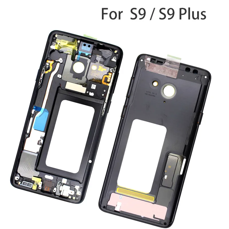 Для Samsung Galaxy S9 G960F + Plus G965F средняя рамка Корпус Передняя корпуса с боковыми