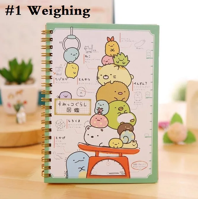 1 шт./лот, новинка, каваи, Япония, мультфильм, Rilakkuma& Sumikkogurashi, катушка, записная книжка, дневник, карманная книга, офисные школьные принадлежности
