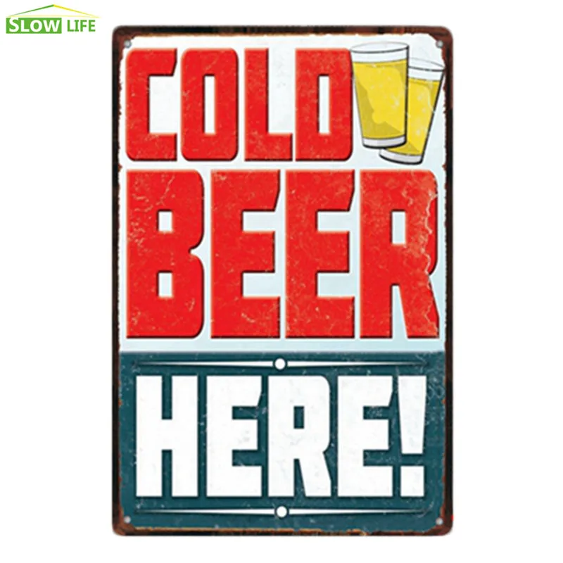 2019 Summer Beer Signs Wall Decor Metal Tin Sign Vintage Home Retro Plaque Cool Plate Poster | Дом и сад