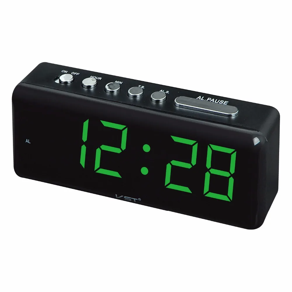 Электронный СВЕТОДИОДНЫЙ Будильник с большим числом европейской вилкой