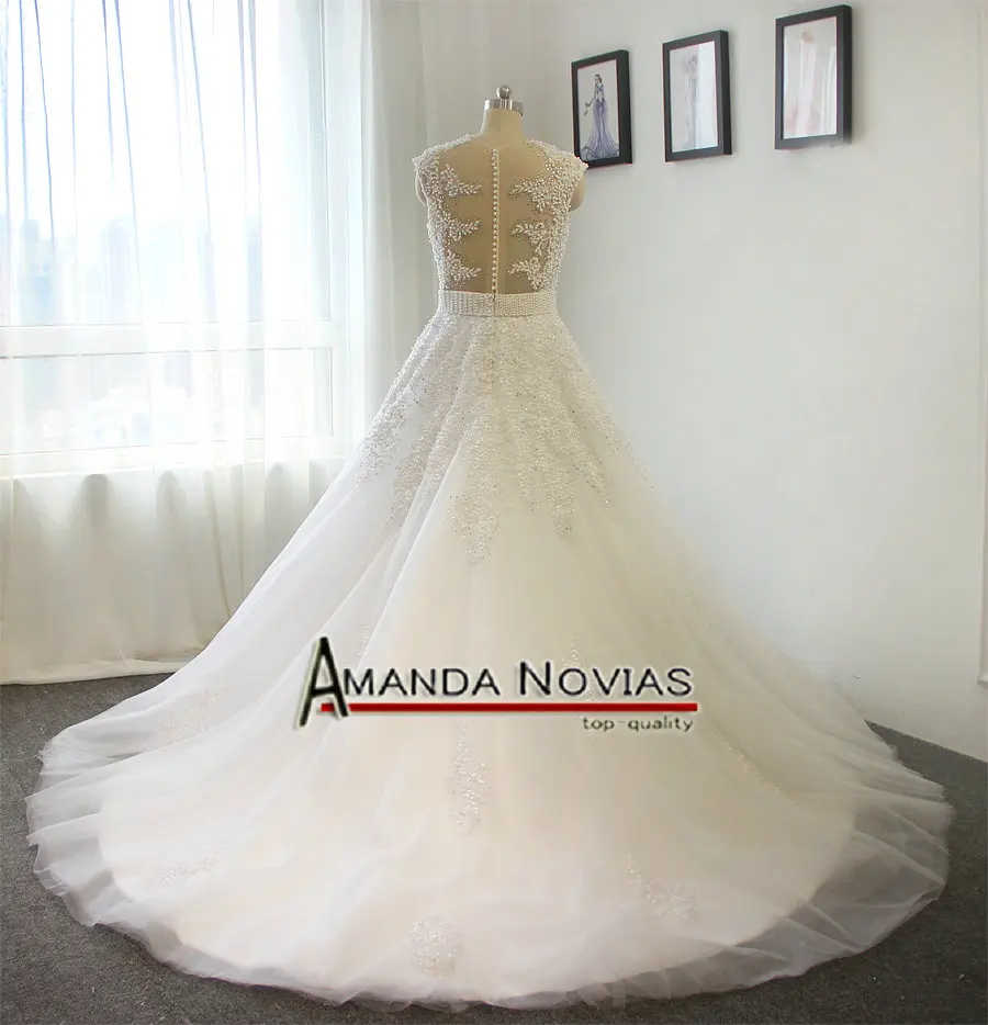 Новое поступление 2019 роскошное женское платье с кружевной отделкой свадебные