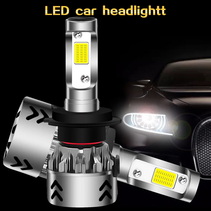 Мини Автомобильные фары лампы 9600LM CREE XHP50 супер светодиодный чип 12В 6000k h7led h1 h3 h4 9005