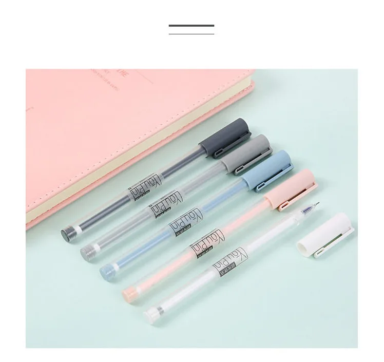 0,35 мм гелевая ручка черновик эскиз одноцветные ручки для школы MUJI стиль черные чернила прозрачный производитель ручка офисные принадлежности