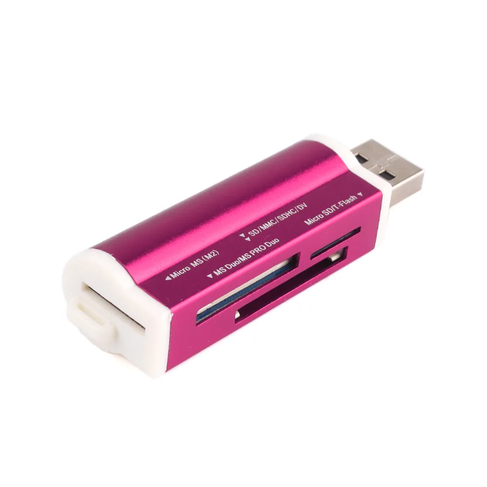 2 шт. многофункциональное устройство для чтения карт памяти USB 0 Micro SD/TF M2 MMC MS Duo