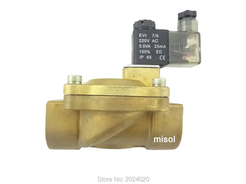 Новый Электрический электромагнитный клапан G1 &quot(BSP) DN25 220В для дизельного