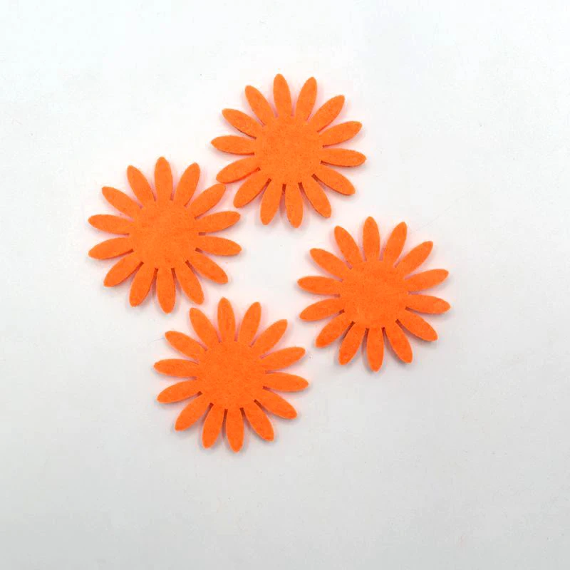 10 шт. милые смайлики цветы для валяния нетканые аппликации Войлок Diy Декор