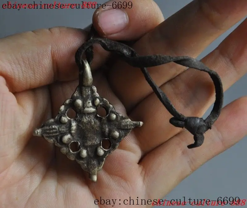 Старинная тибетская бронза буддизм храм Phurpa Dorje Pestle Vajra FaQi амулет кулон | Дом и сад