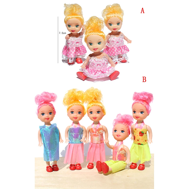 1 шт. маленькая кукла модные игрушки с героями мультфильмов мини для детей