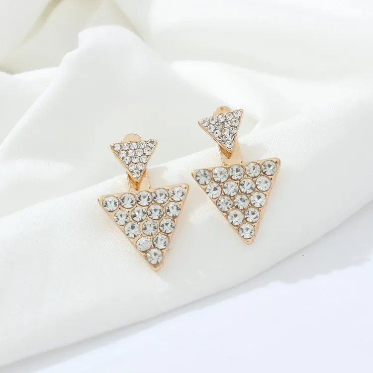 2016 New Women's Fashion Earrings Rhinestone Resin Sweet Metal with Gems Ear Stud For Women Girls | Украшения и аксессуары