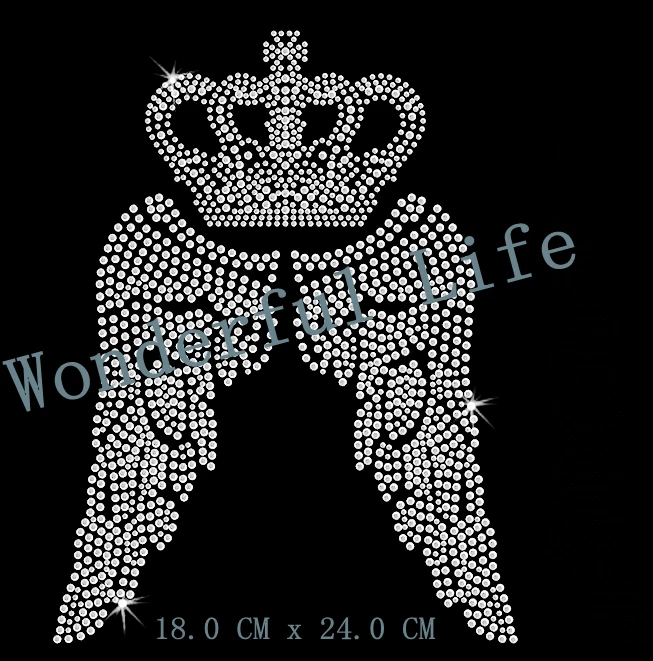 Бесплатная доставка красивая корона с крыльями крутая горячая фиксация горный